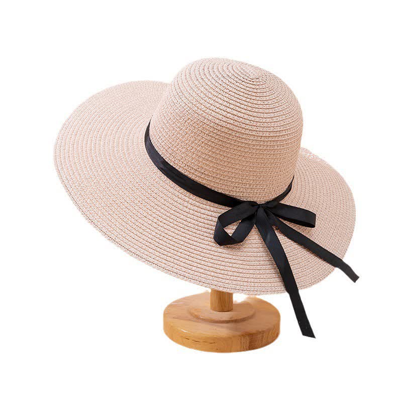 Women's Custom Name Personalized Beach Straw Fedora Hat