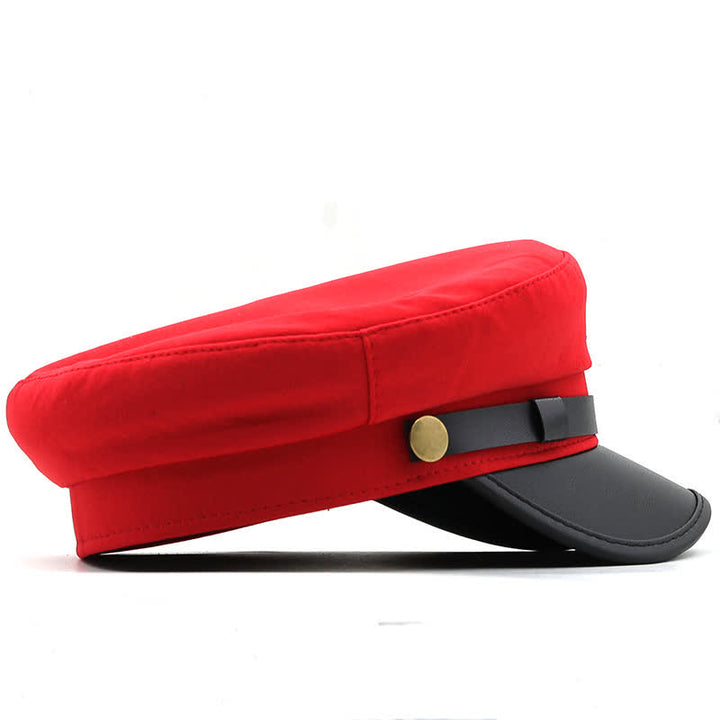 Women's Ship Anchor Navy Cap Flat Top Beret Hat - image 2