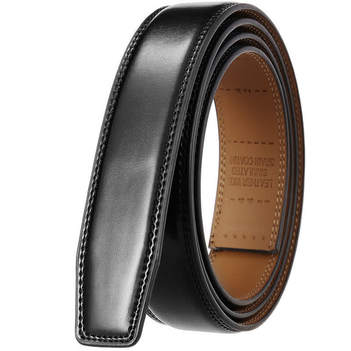 Personalized Gift Idea Custom DIY Automatic Buckle Leather Belt - Silver-Custom - Black - 46 - image 20