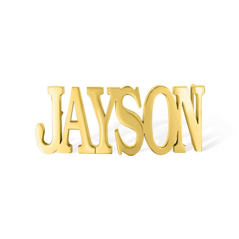 Sleek Letter-shape Custom Named DIY Buckle Leather Belt - image 4