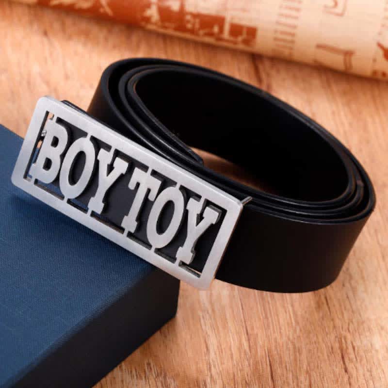 Rectangle Custom Name Cursive Letters DIY Buckle Leather Belt