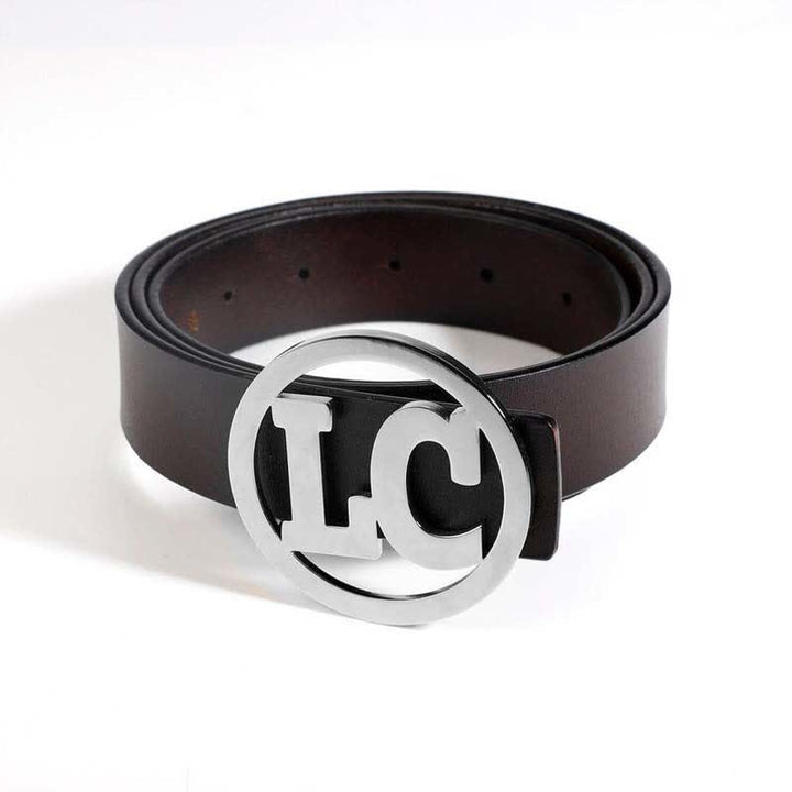 Round Custom Name 2 Letters DIY Buckle Leather Belt