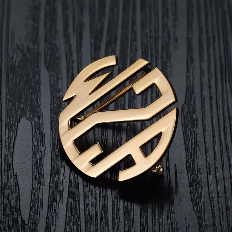 Round Monogram Custom Name 3 Letter Initials DIY Buckle Leather Belt - image 1