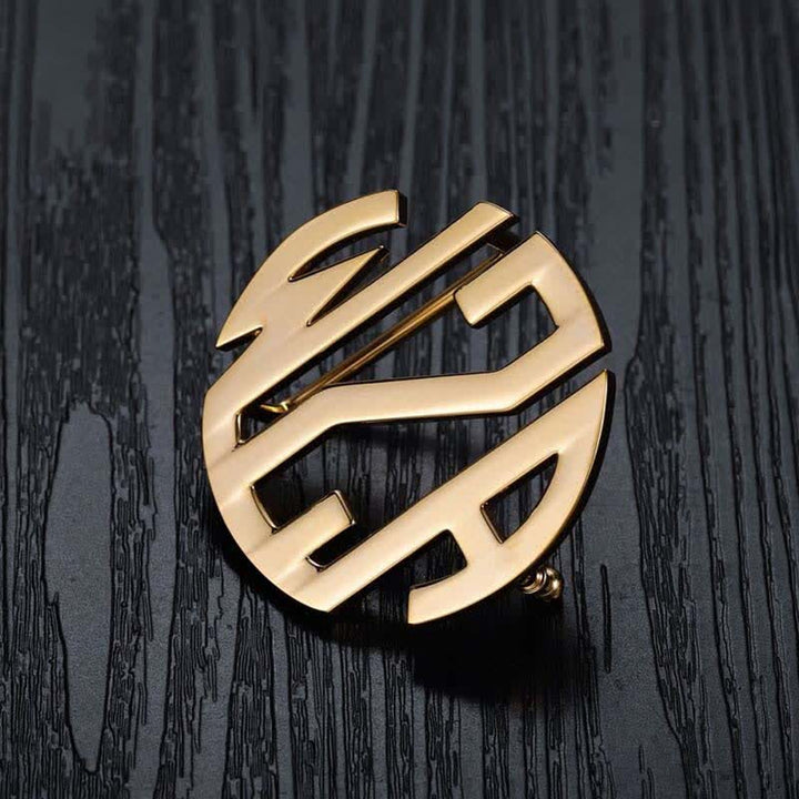 Round Monogram Custom Name 3 Letter Initials DIY Buckle Leather Belt - image 1
