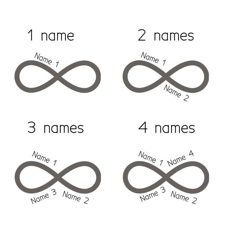 Infinity Note Custom Name DIY Buckle Leather Belt