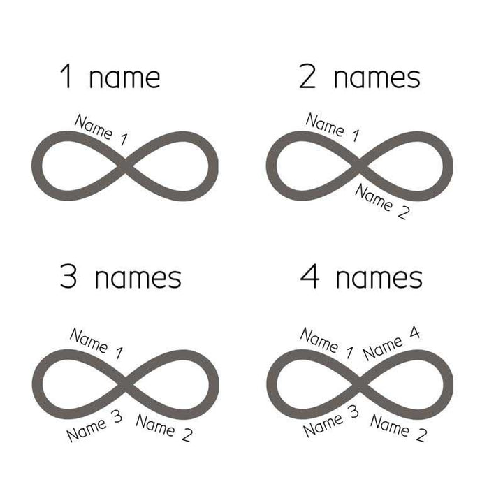 Infinity Note Custom Name DIY Buckle Leather Belt