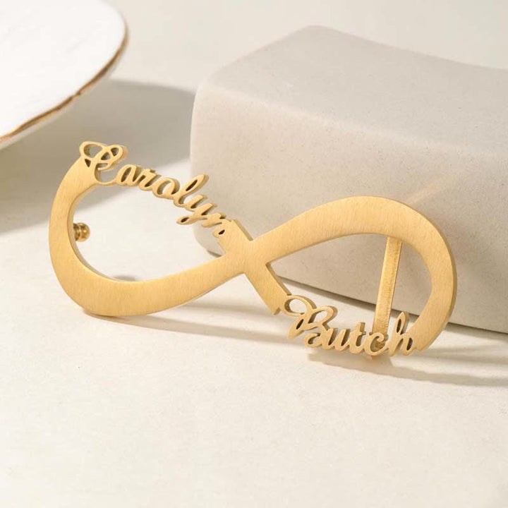 Infinity Note Custom Name DIY Buckle Leather Belt