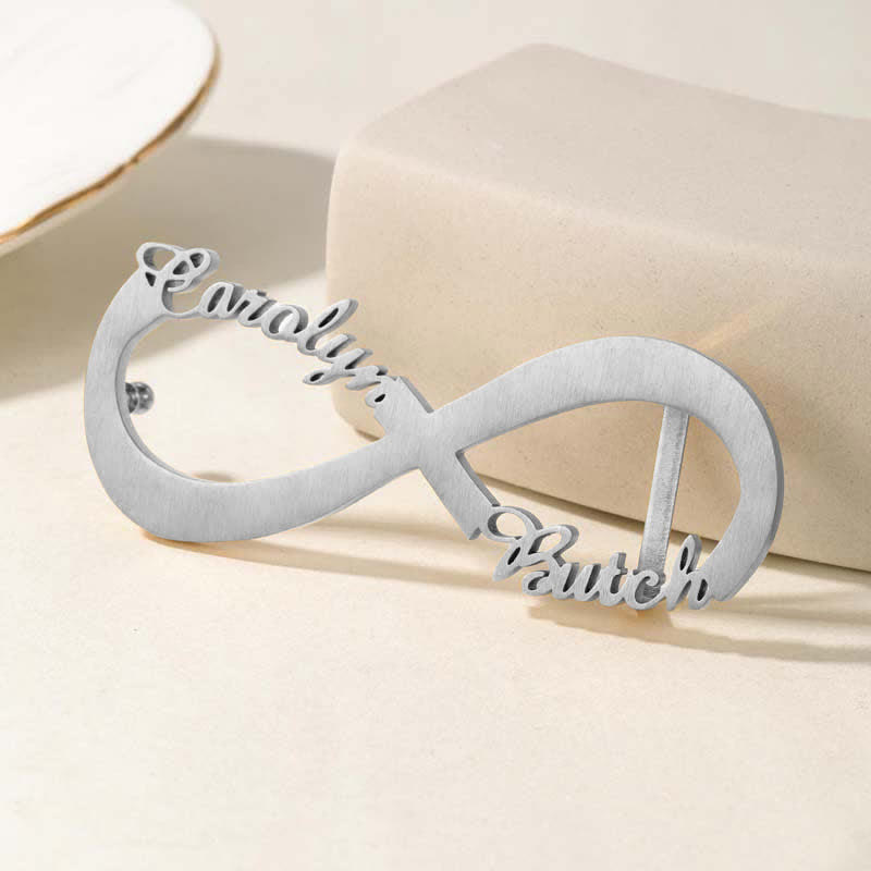 Infinity Note Custom Name DIY Buckle Leather Belt - Silver - Without Belt - Not Included Belt - image 6