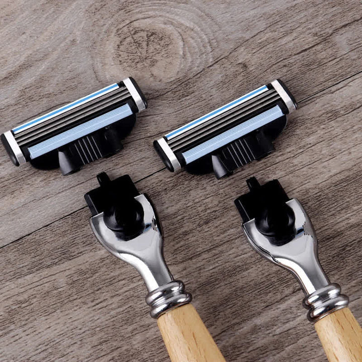 3Pcs Custom Name Groomsmen Souvenirs Razor Set with Wooden Box - image 6