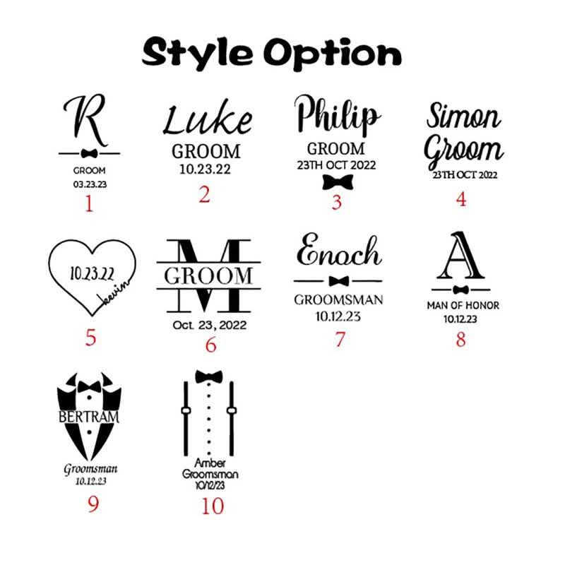 Men's Custom Name Black Groomsmen Wedding Crew Socks - image 2