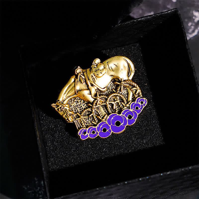 War Horse Remembered Purple Poppy Brooch - image 1