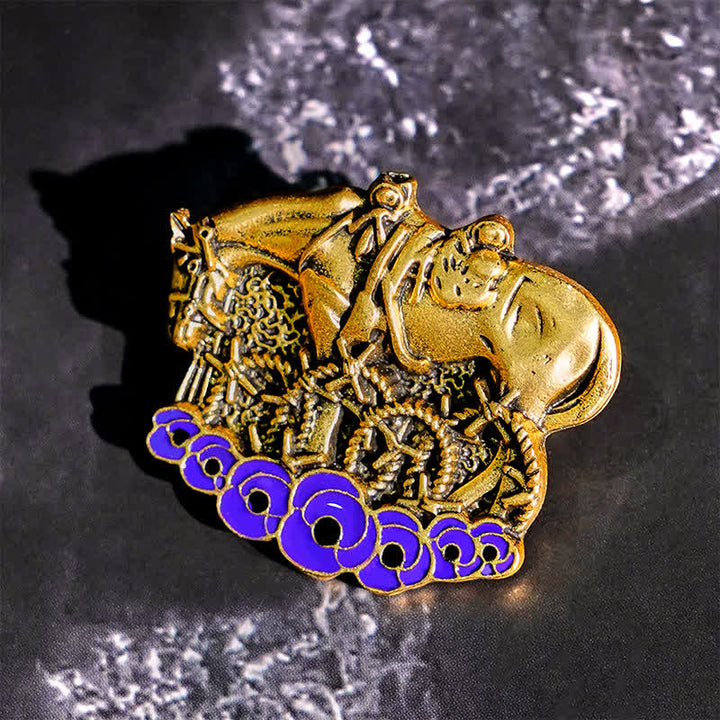 War Horse Remembered Purple Poppy Brooch - image 2