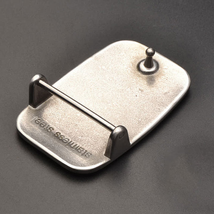 Simple Custom Monogram DIY Stainless Steel Buckle Leather Belt - image 6