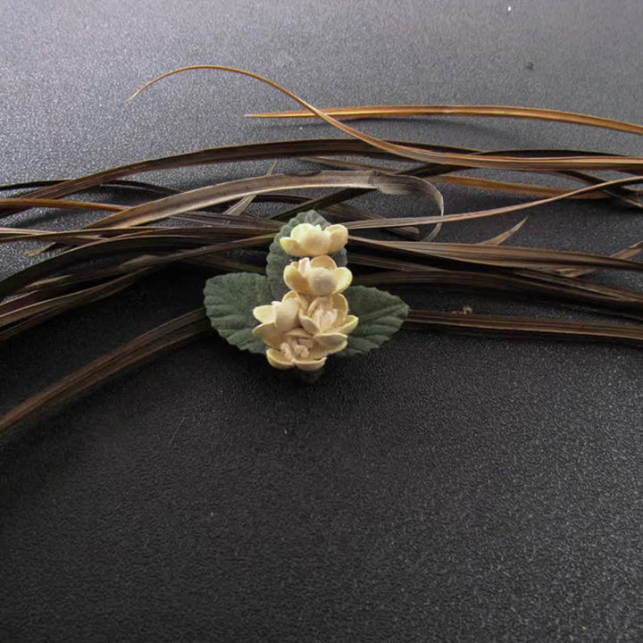 Ivory Wedding Original Design Mini Flowers Cloth Brooch