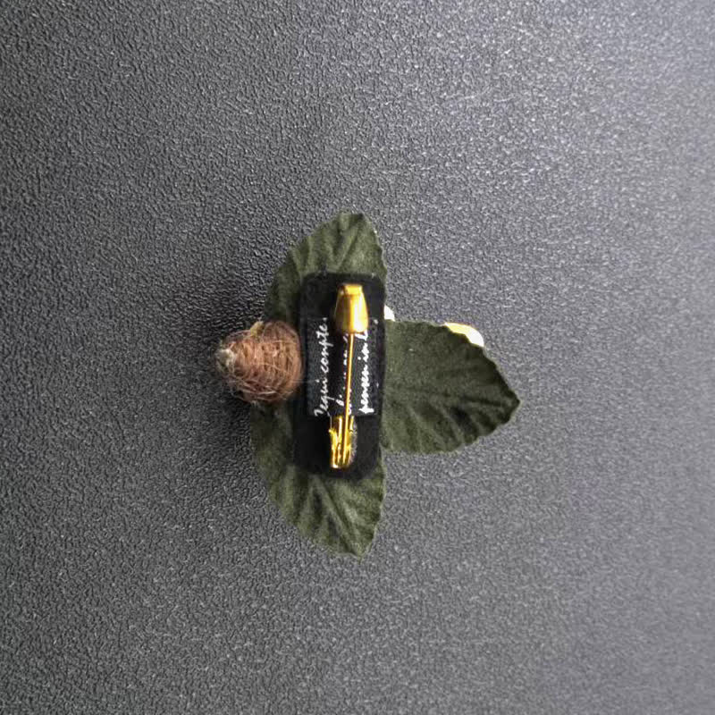 Ivory Wedding Original Design Mini Flowers Cloth Brooch