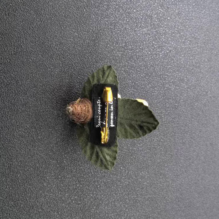 Ivory Wedding Original Design Mini Flowers Cloth Brooch