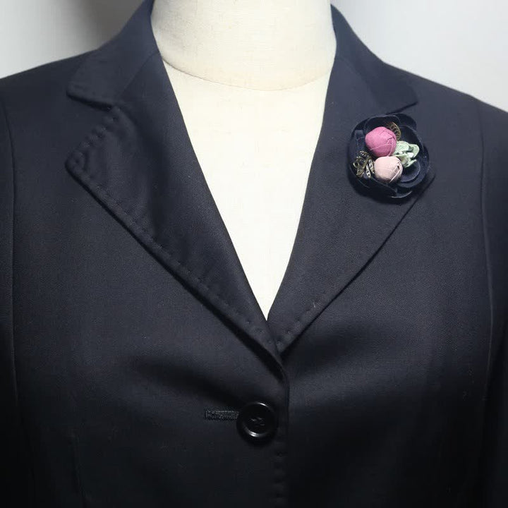 Cute Bud Wedding Original Design Mini Flowers Cloth Brooch - image 1