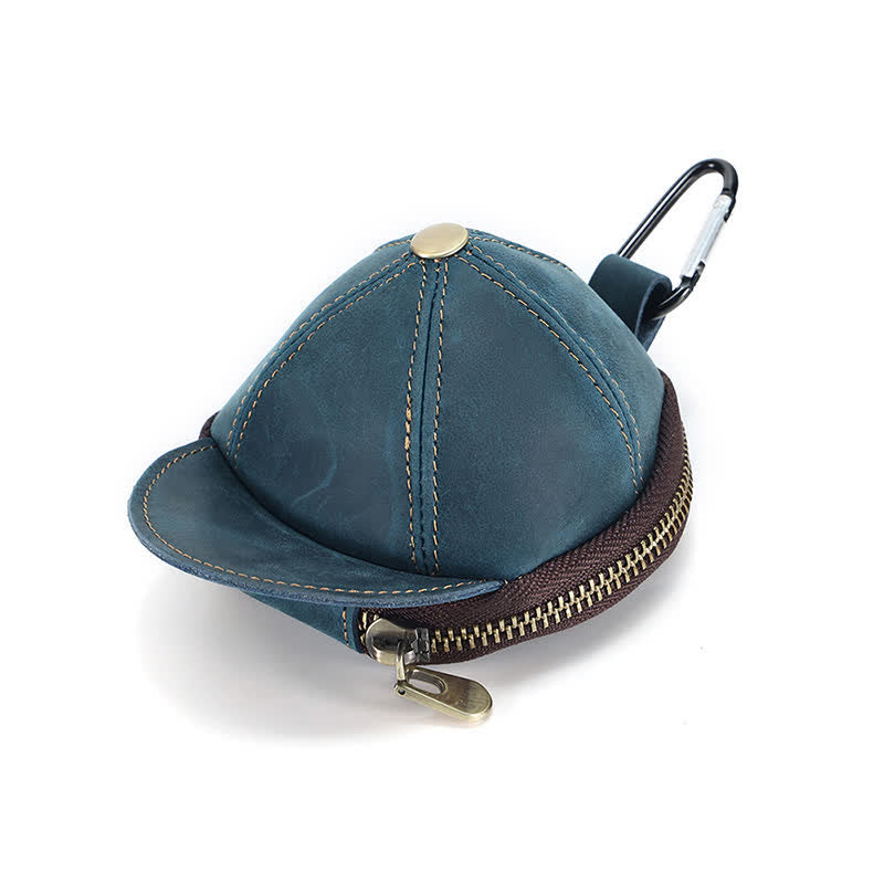 Baseball Hat Shape Creative Coin Leather Bag