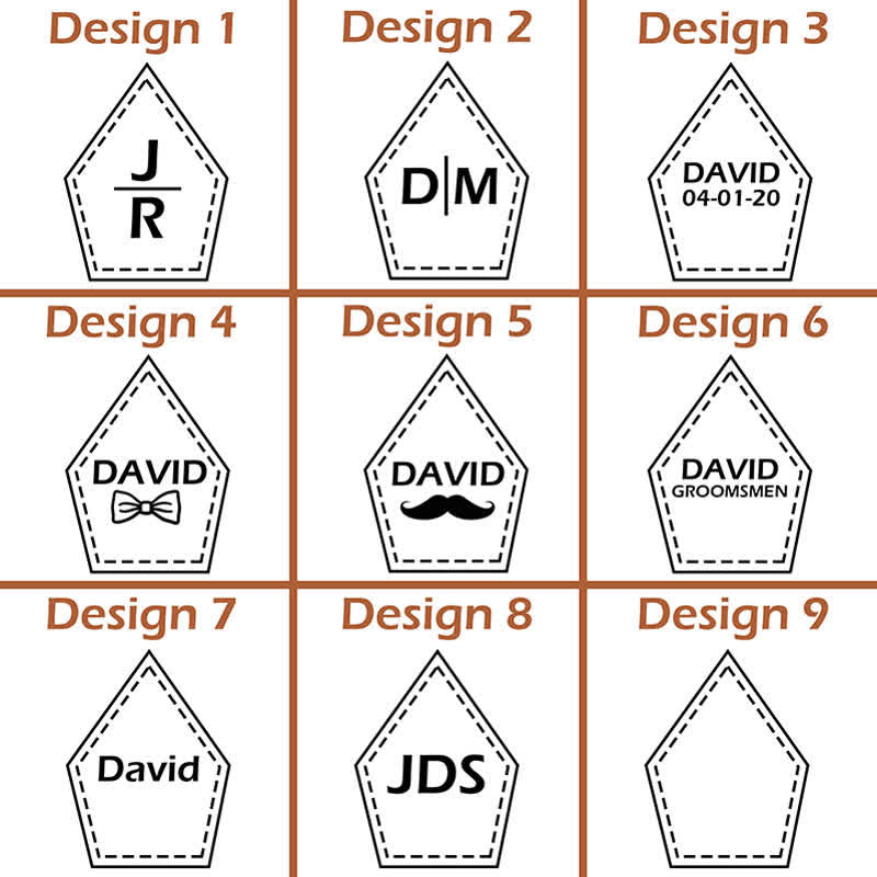 Custom Monogram 2Pcs Bow Tie 3-Clips Adjustable Suspenders Set