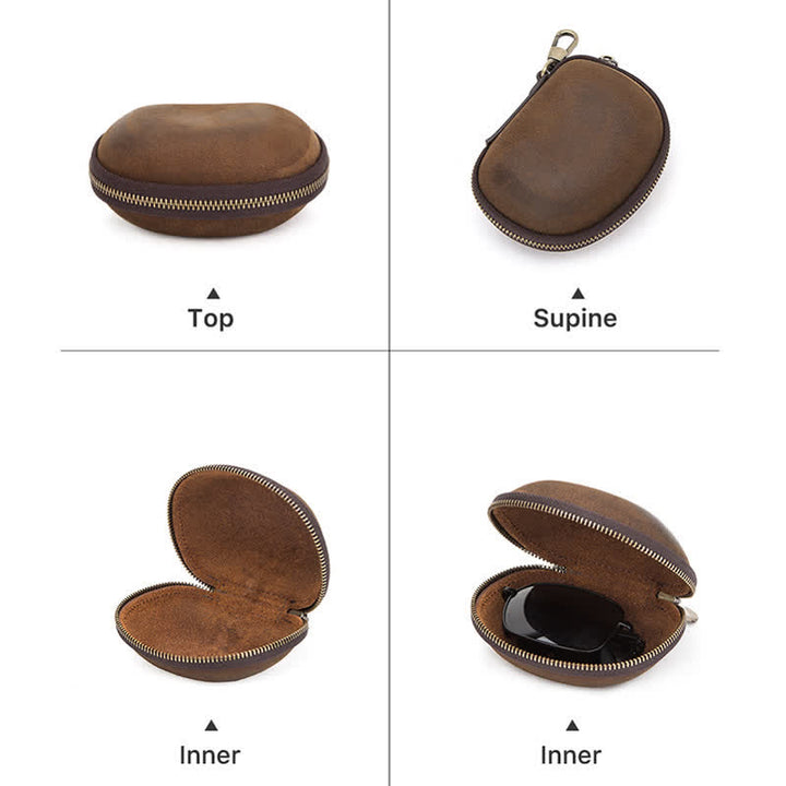 Creative Semi-Hard Folding Sunglasses Protector Storage Case