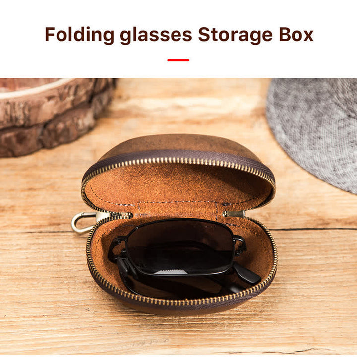 Creative Semi-Hard Folding Sunglasses Protector Storage Case