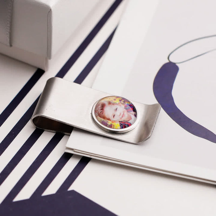 Custom Color Photo Wedding Gift Idea Money Clip