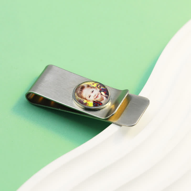 Custom Color Photo Wedding Gift Idea Money Clip