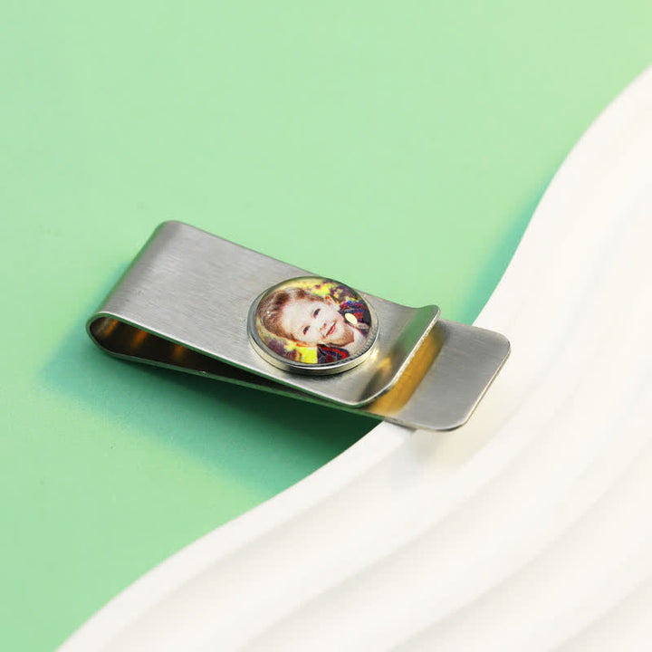 Custom Color Photo Wedding Gift Idea Money Clip - image 5