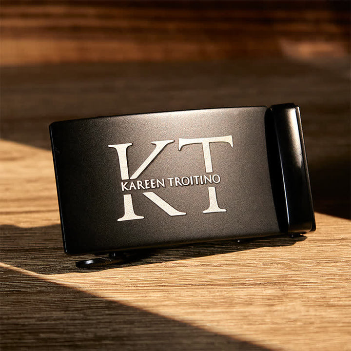 Personalized Gift Idea Custom DIY Automatic Buckle Leather Belt - image 3