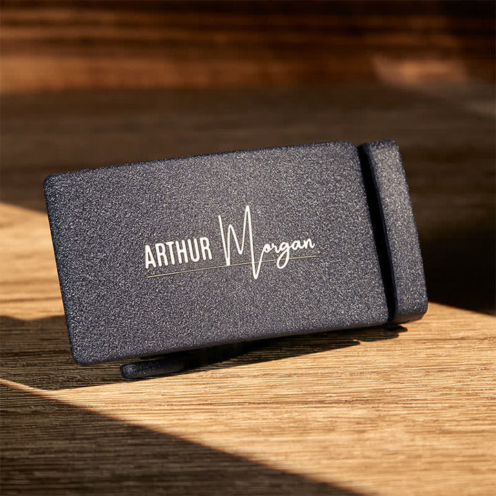 Personalized Gift Idea Custom DIY Automatic Buckle Leather Belt - image 12