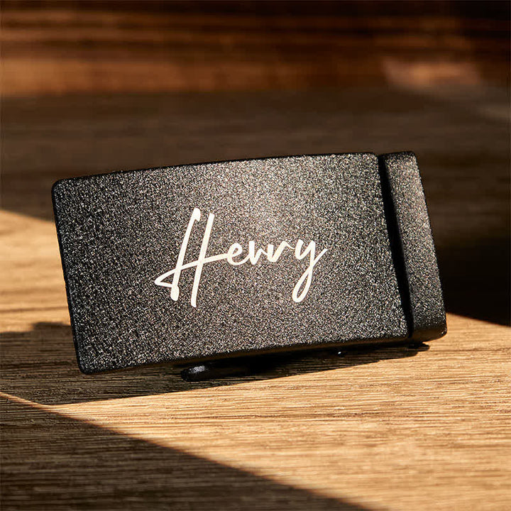 Personalized Gift Idea Custom DIY Automatic Buckle Leather Belt - image 9