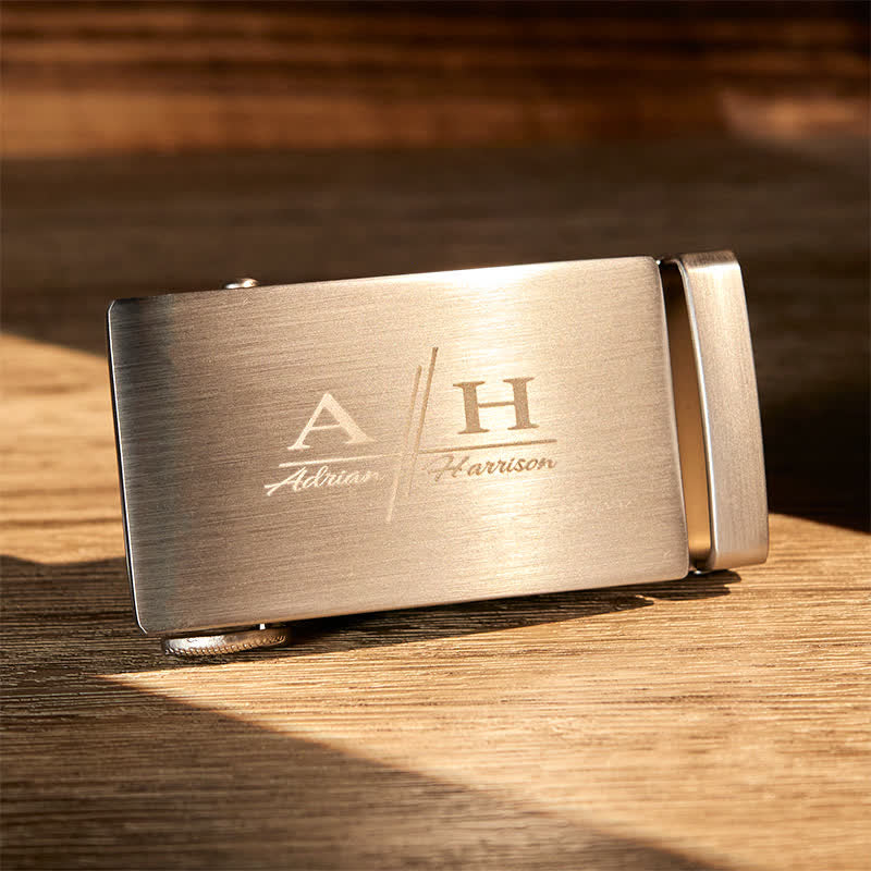 Personalized Gift Idea Custom DIY Automatic Buckle Leather Belt - image 5