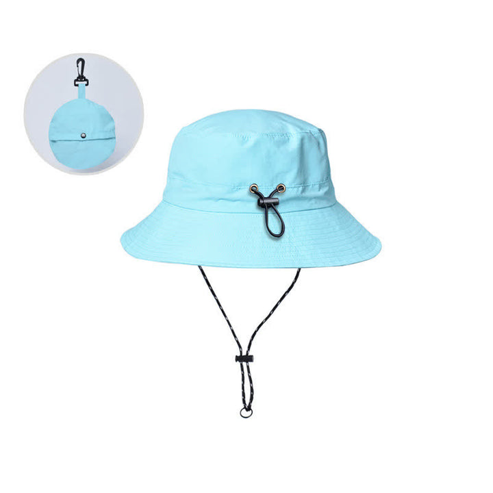 Foldable Anti-UV Protection Camping Mountaineering Bucket Hat - Sky Blue - Adjustable (21 5/8"-22 7/8") - image 10