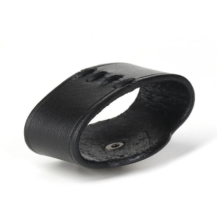 Waist Decoration Real Leather Belt Loop Fixing Ring - image 2