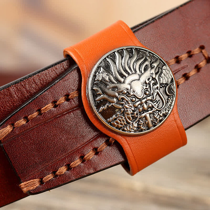 Waist Decoration Real Leather Belt Loop Fixing Ring