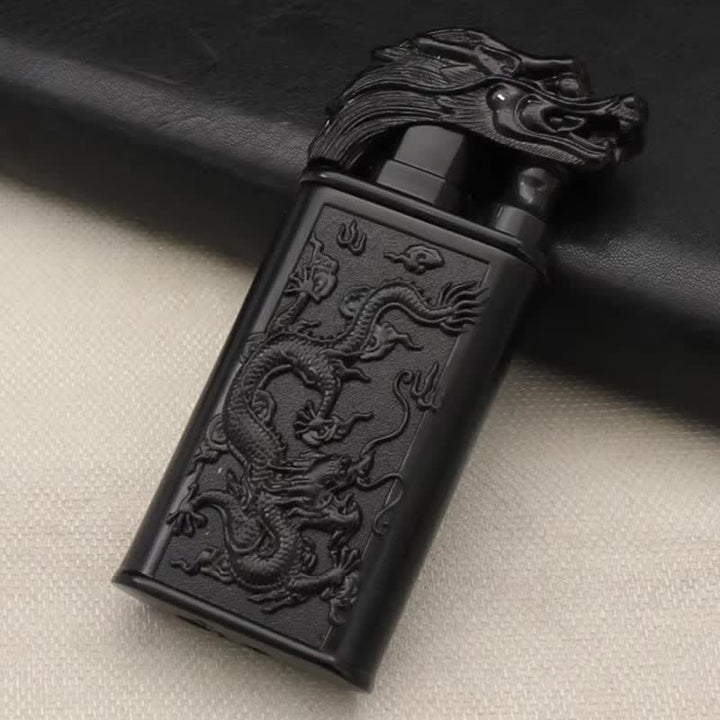 Relief Dragon Magic Dual Flame Refillable Butane Lighter - Black - image 6