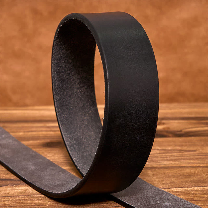 Simple Chic Vintage Brass Square Buckle Leather Belt - image 12