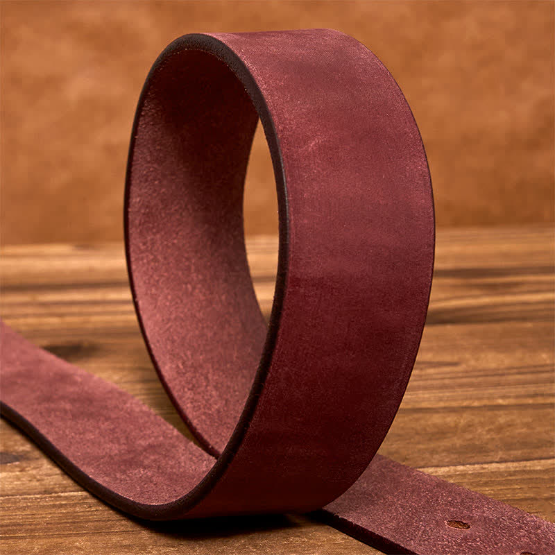 Simple Chic Vintage Brass Square Buckle Leather Belt