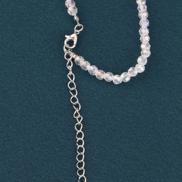 Handmade Artificial Crystal Creative Necktie Necklace