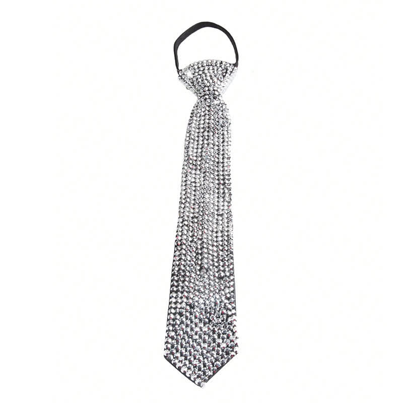 Sparkling Rhinestone Diamond-Style Creative Necktie - image 3