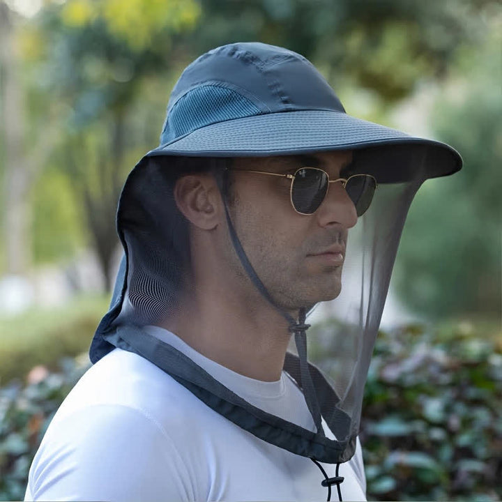Unisex Anti Mosquito Insect Bucket Hat With Veil Mesh Protection - image 7