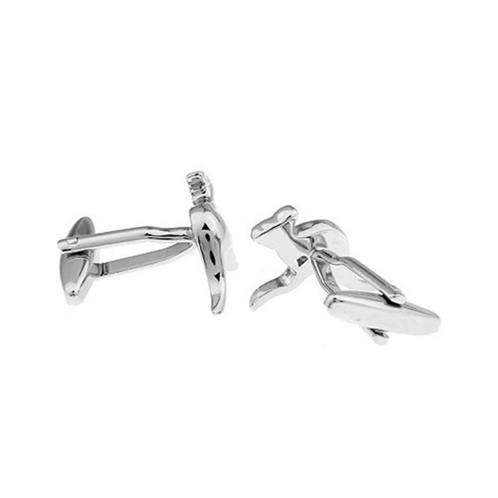 Men's 1 Pair Cute Kangaroo Silver-Tone Cufflinks - image 3