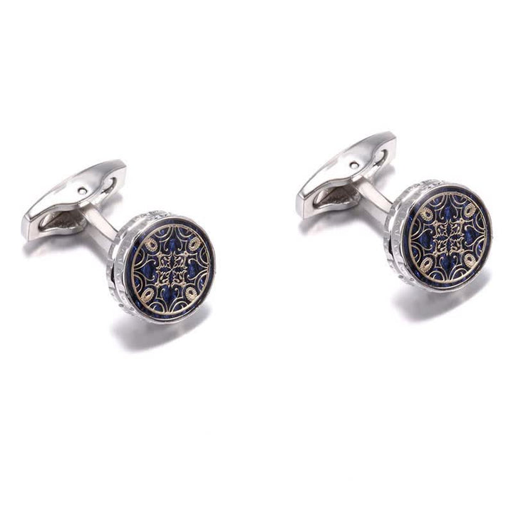 Men's 1 Pair Novelty Floral Pattern Design Cufflinks - image 3