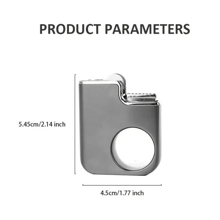 Creative Ring-Shaped Handle Refillable Butane Lighter