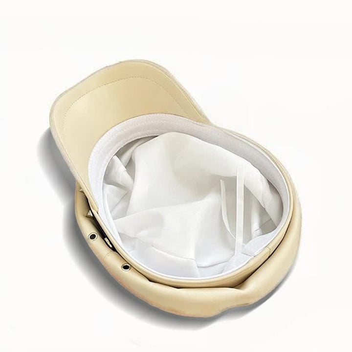 Unisex Dark Style Skull Studded Leather Beret Hat