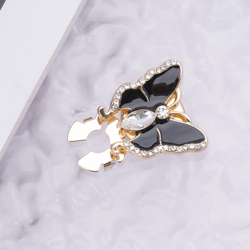 1 Pair Butterfly Style Snap-On Shirt Button Covers