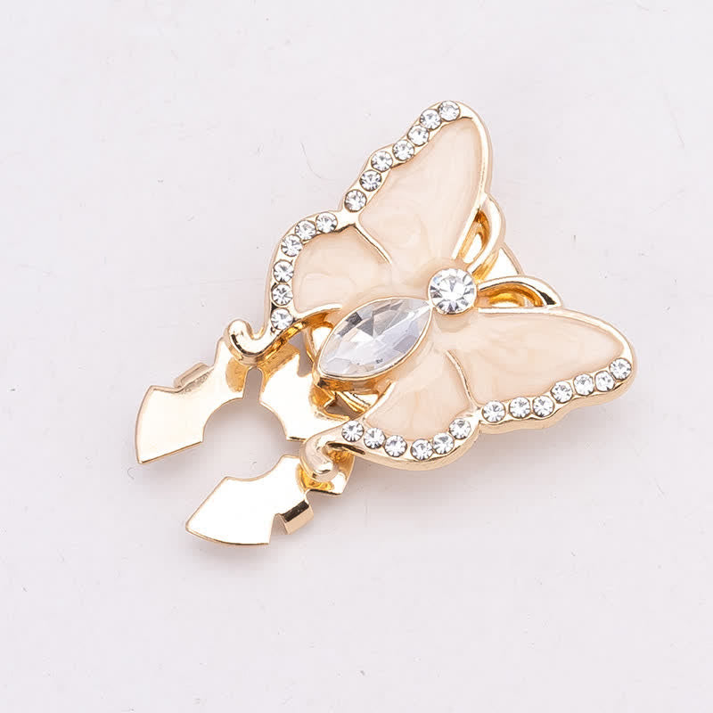 1 Pair Butterfly Style Snap-On Shirt Button Covers