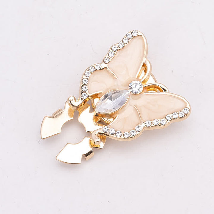 1 Pair Butterfly Style Snap-On Shirt Button Covers