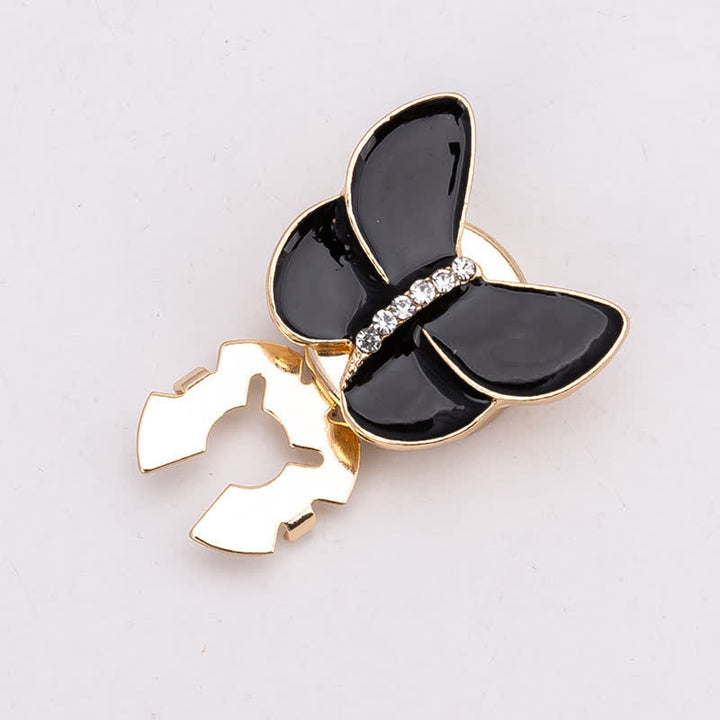 1 Pair Butterfly Style Snap-On Shirt Button Covers