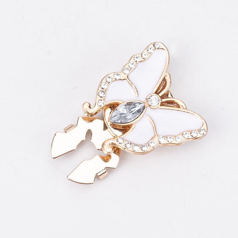 1 Pair Butterfly Style Snap-On Shirt Button Covers